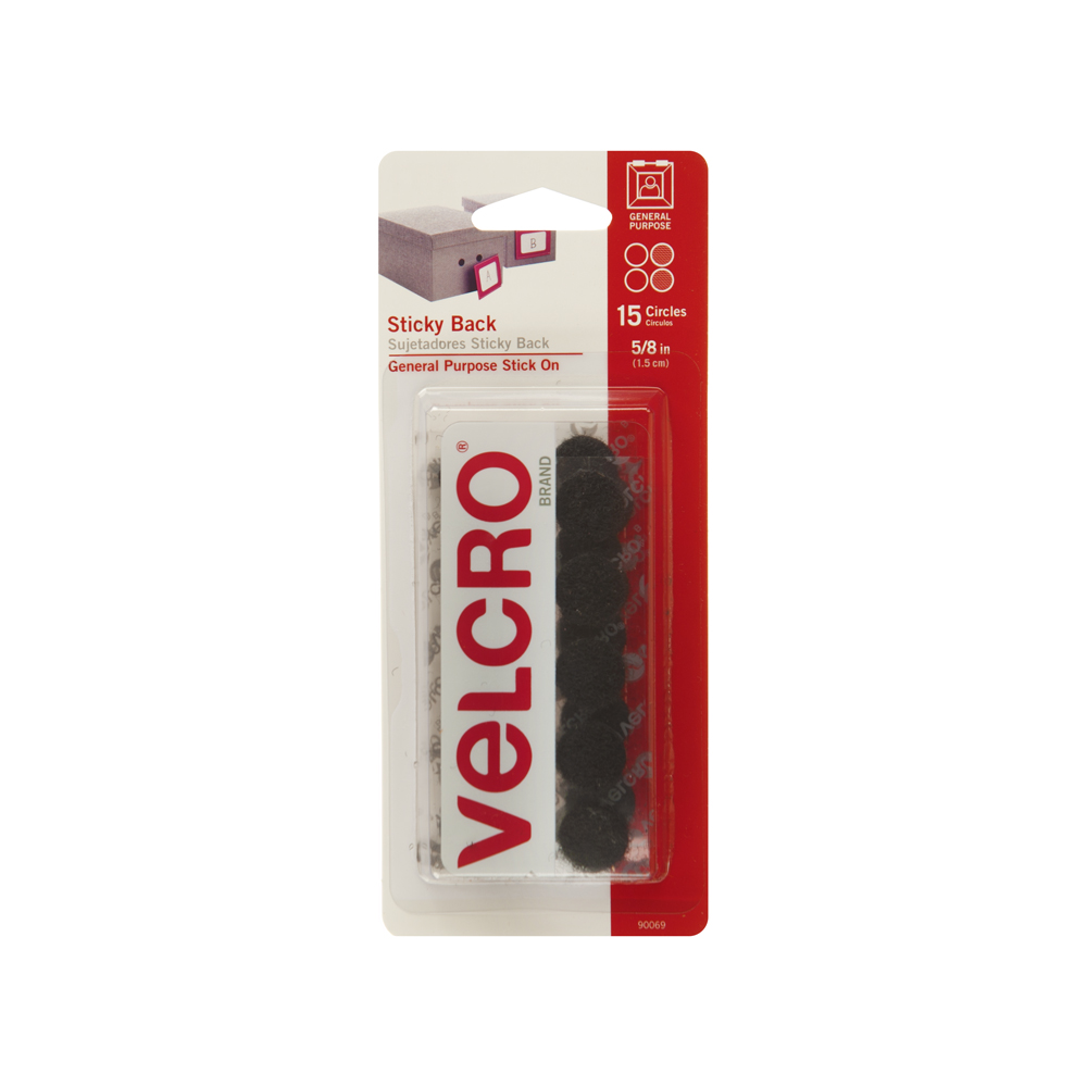 VELCRO Brand – 30 ft Sticky Back Hook and Loop Fasteners – Peel and Stick  Permanent Adhesive Tape | 3/4 in Wide | Black, (91137) & ONE-WRAP Cable