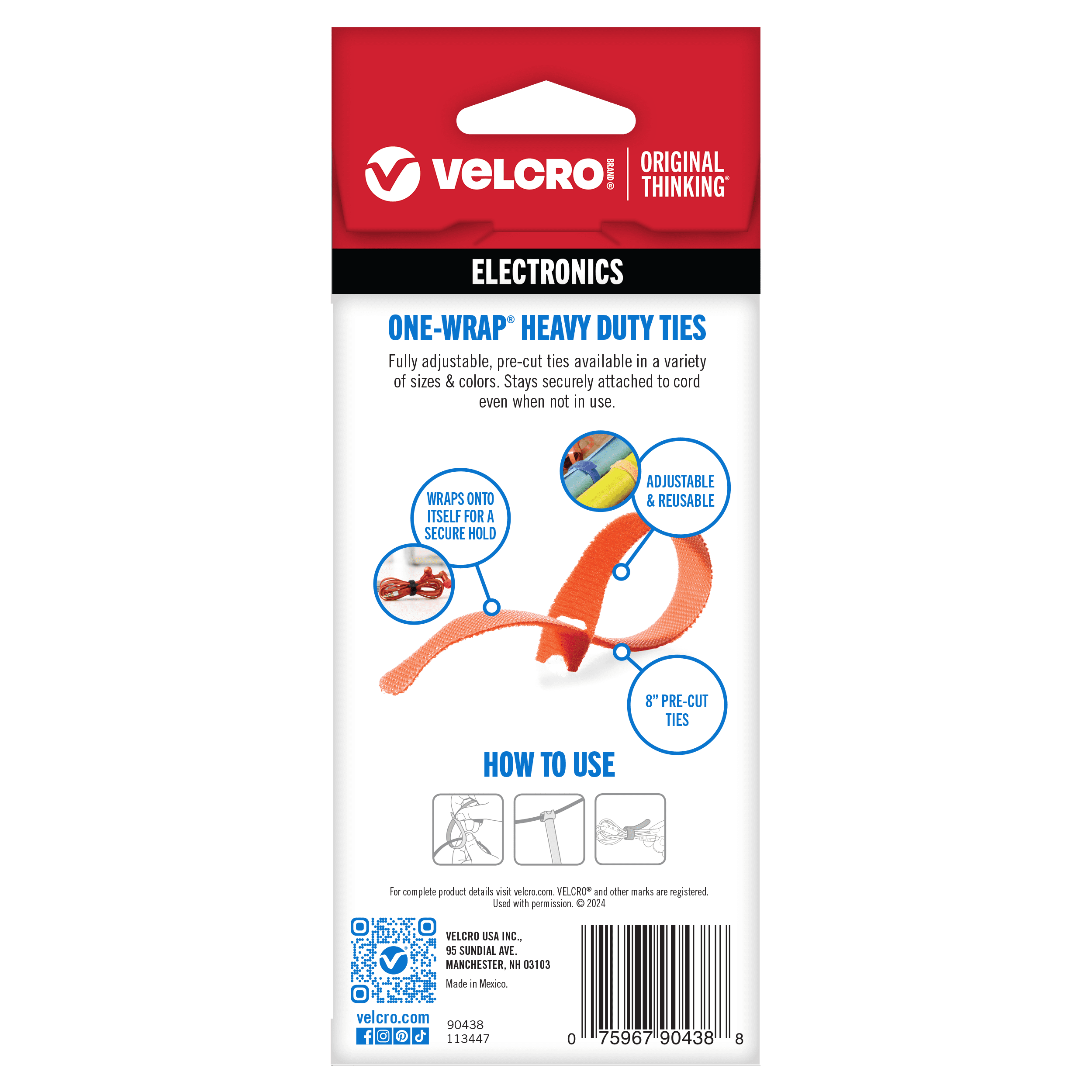 VELCRO<sup>®</sup> Brand ONE-WRAP<sup>®</sup> Heavy Duty Ties