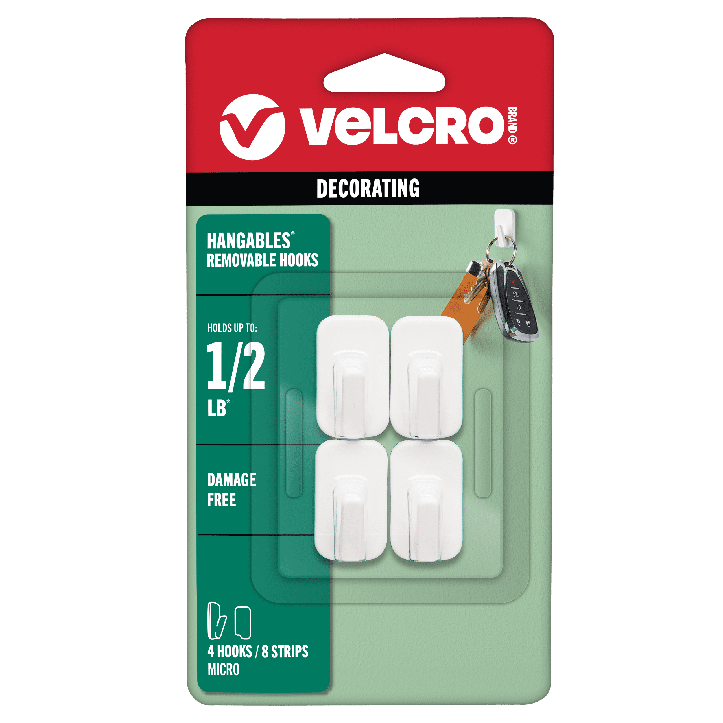 VELCRO Brand HANGables Removable Wall Hooks