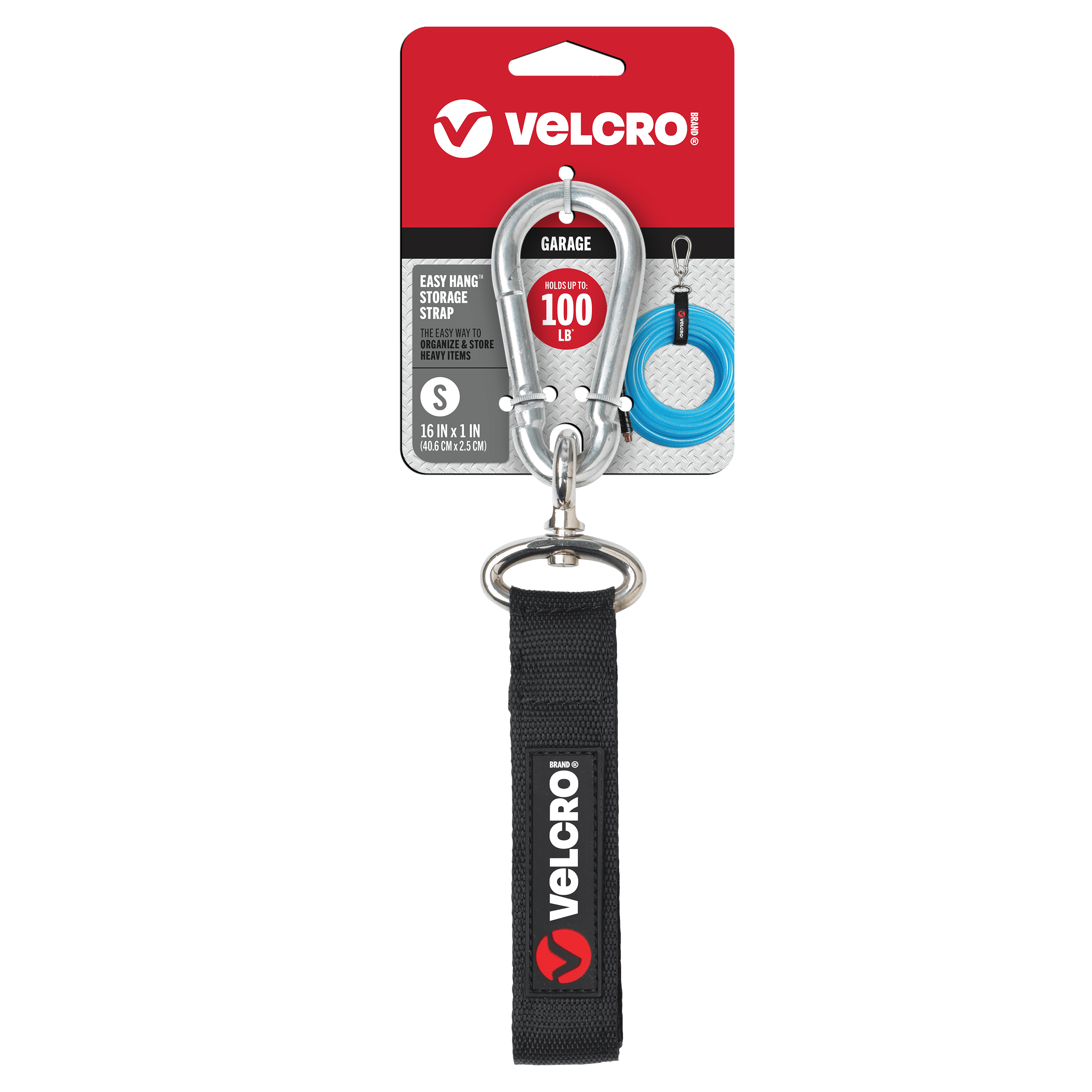 Small VELCRO® Brand EASY HANG™ Storage Straps for garage storage