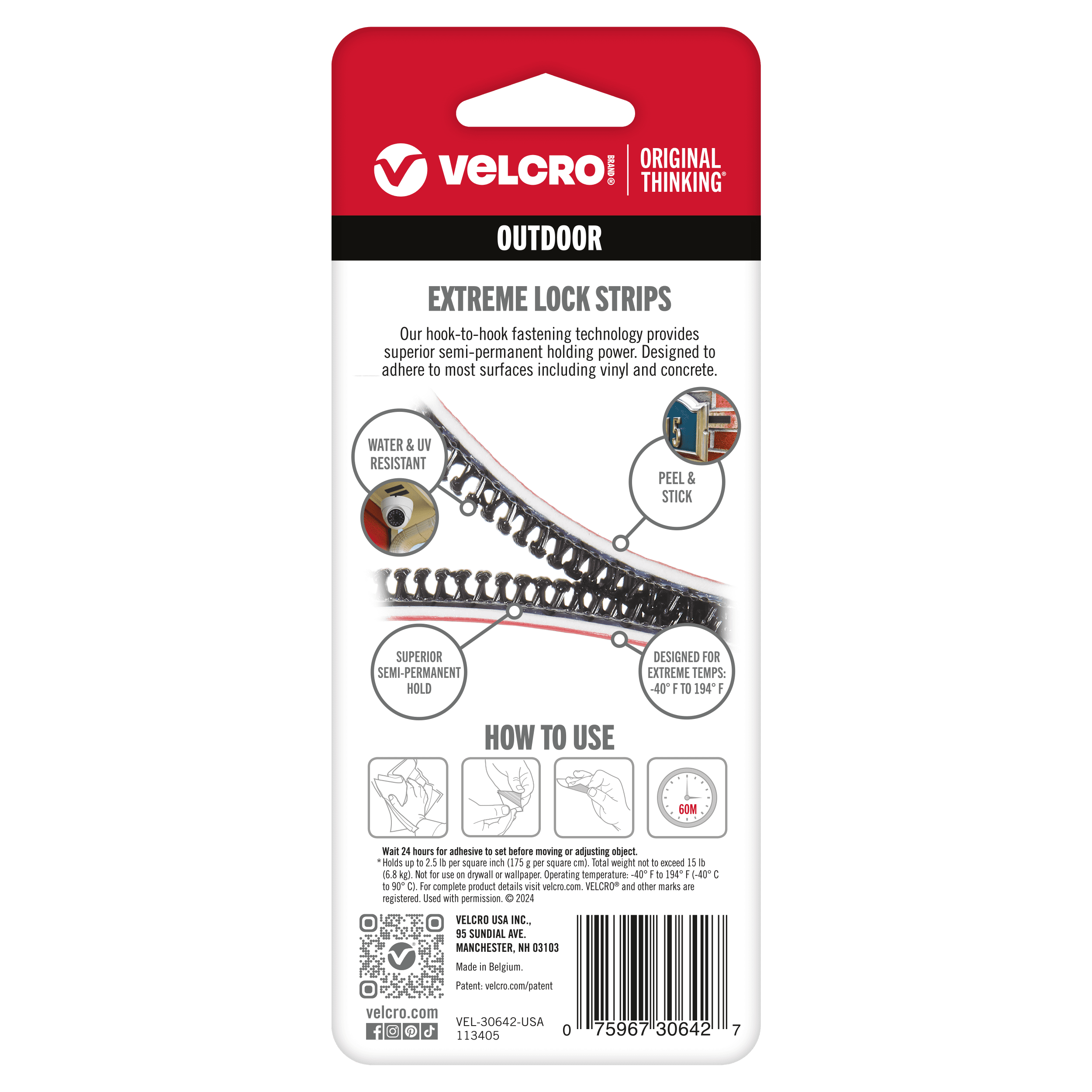 VELCRO<sup>®</sup> Brand Extreme Lock Strips