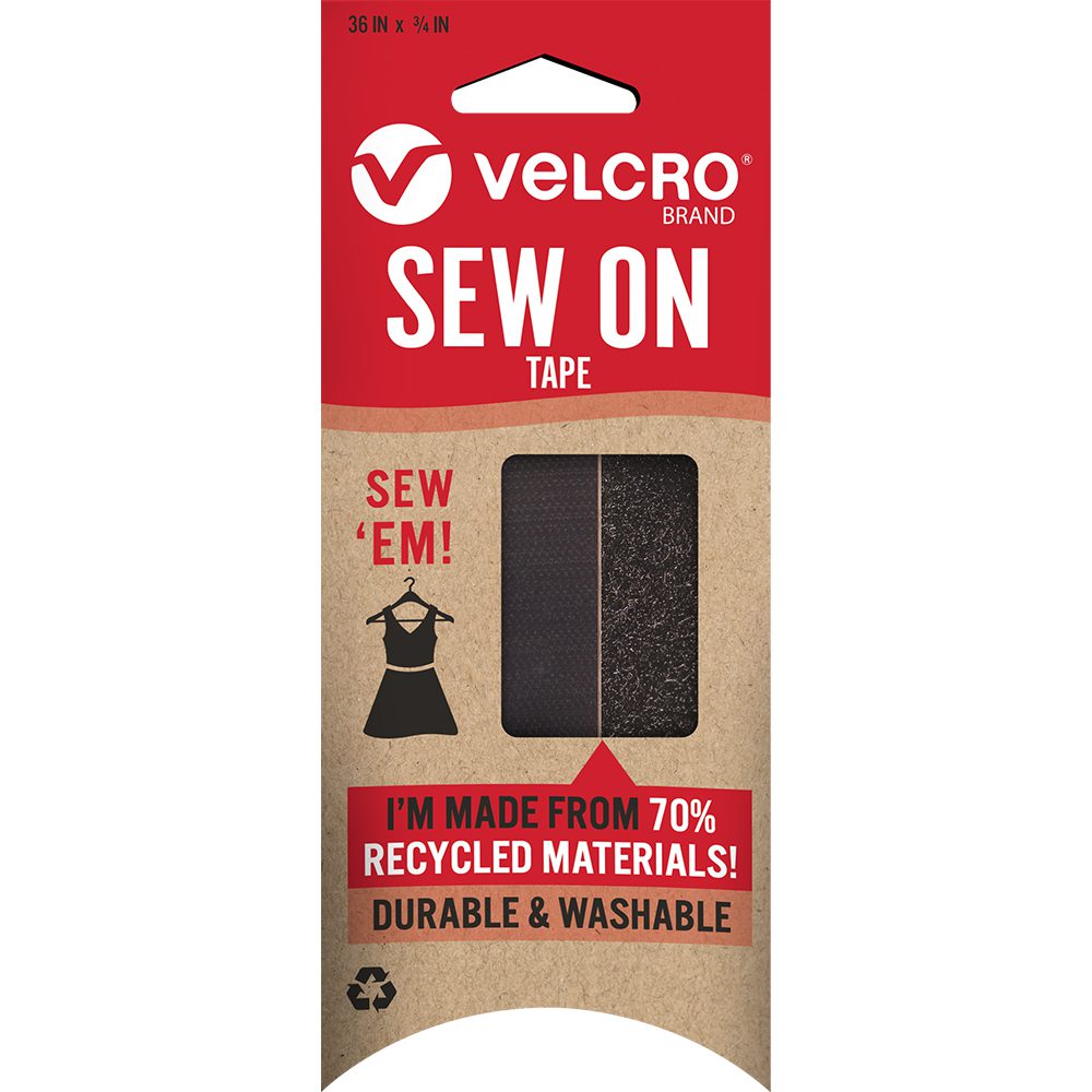 VELCRO® Brand Premium Sew-On Hook & Loop Tape White - DIY