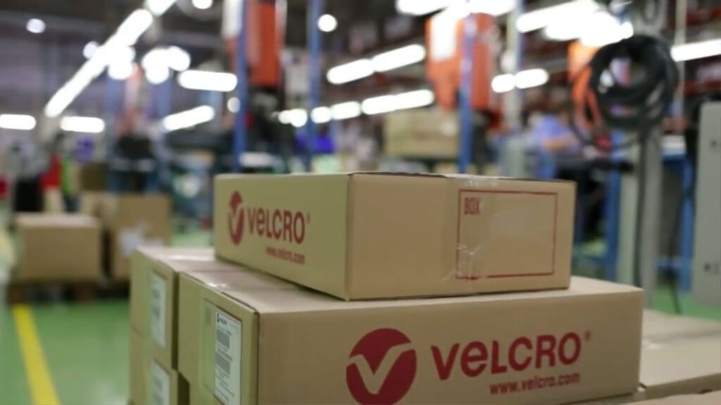 VELCRO® Brand boxes in manufacturing facility.
