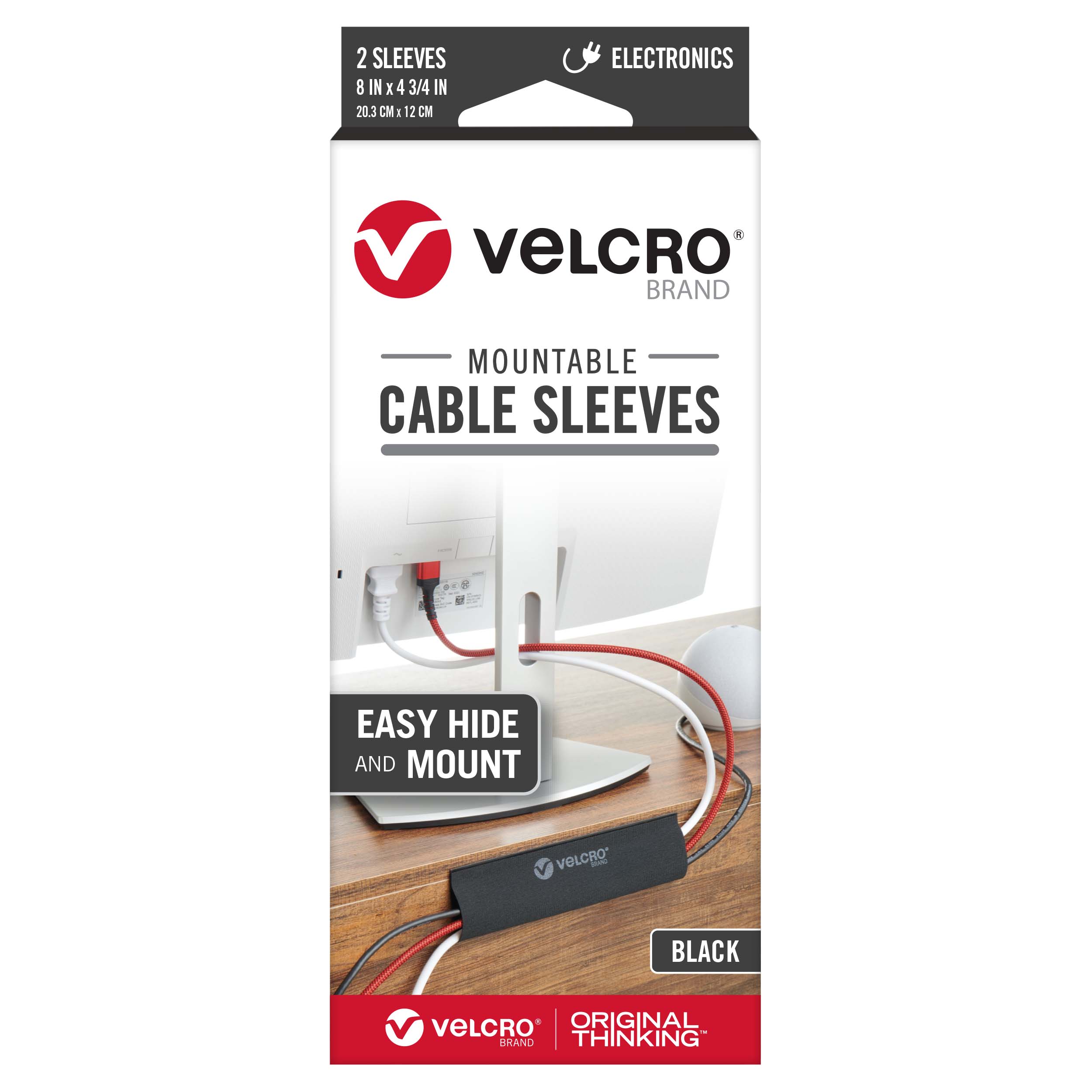 VELCRO® Brand Mountable Cable Sleeves