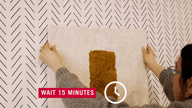 How to hang a rug on the wall - step 7