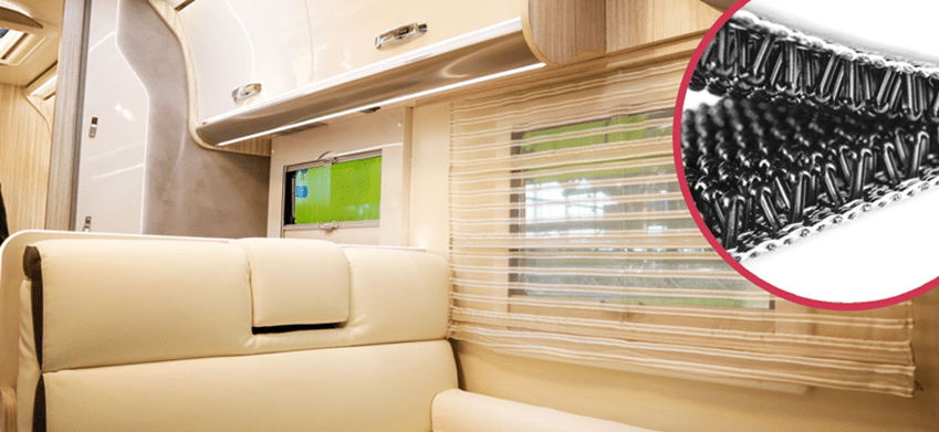 VELCRO® Brand Mushroom Hooks used inside an RV.