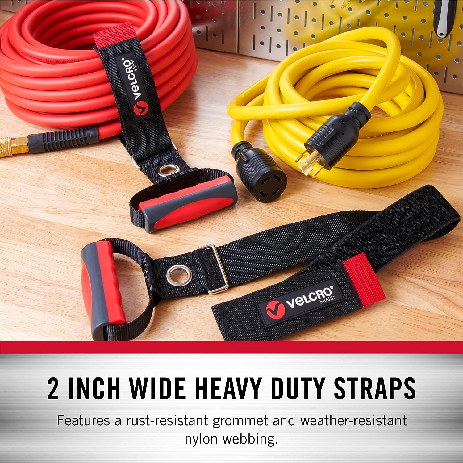 VELCRO® Brand EASY HANG™ Carry Storage Straps with Handle