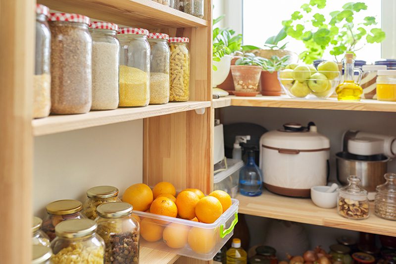 Walk-in Pantry Organization Ideas - corner pantry