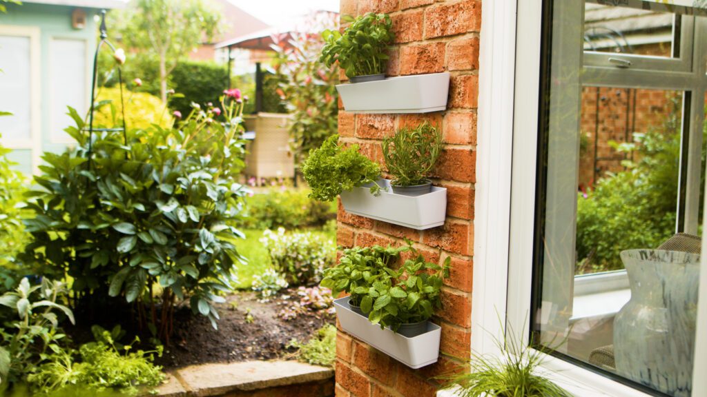 Vertical wall garden made using VELCRO® Brand Extreme Lock Fasteners