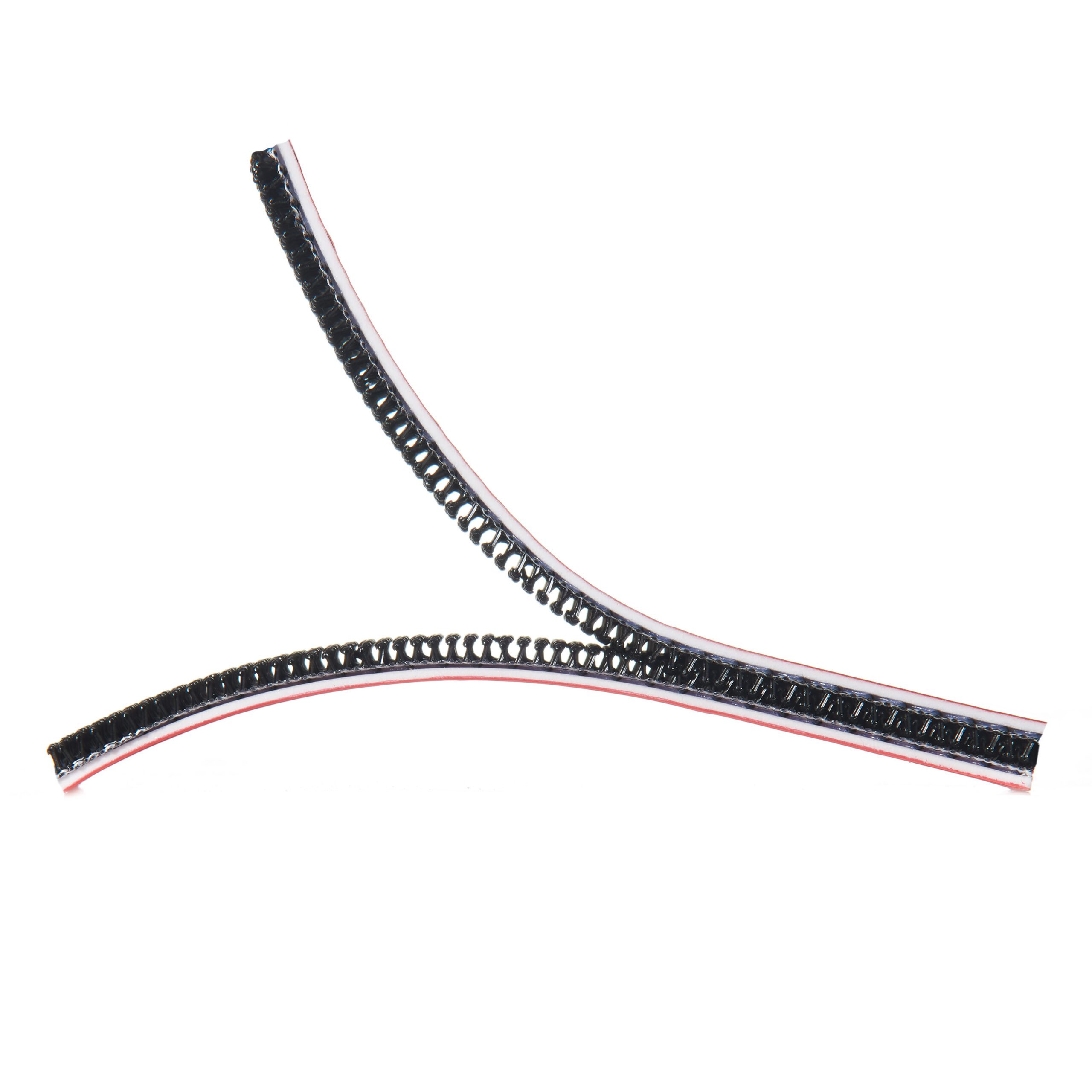 Close-up image of a VELCRO® Brand hook-to-hook fastener, also known as Extreme Lock or ALFA-LOK® fastener. The fastener is partially separated, showing its interlocking hook structure designed for strong, flush mounting on rough or smooth surfaces.