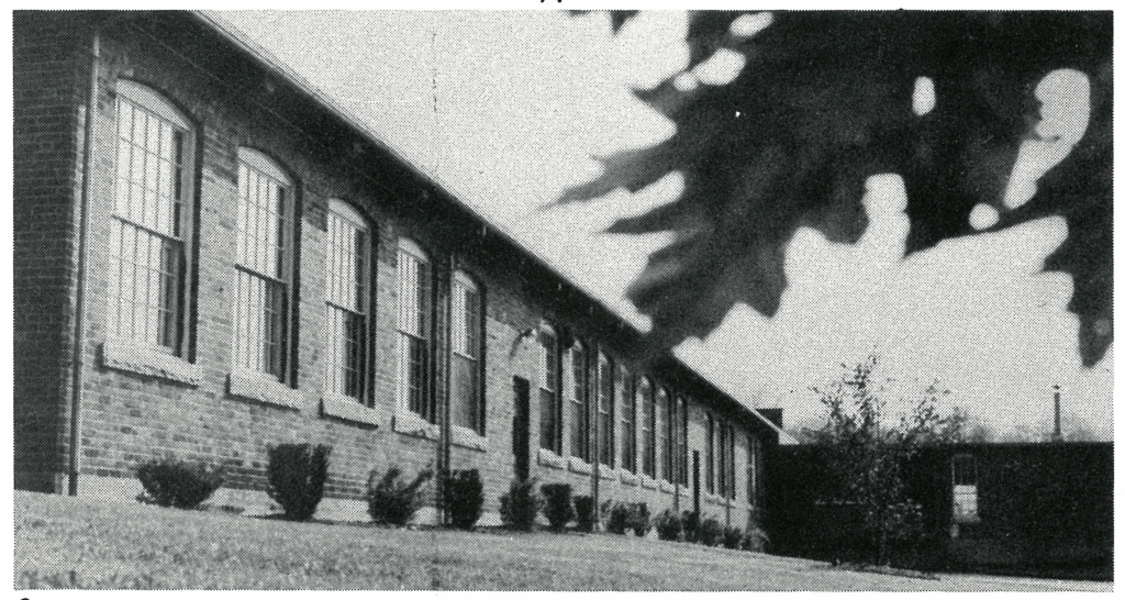 Black and white image of Velcro Companies' R&D center in Manchester, NH