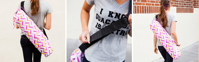 make a custom yoga mat bag
